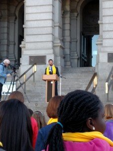 Senator Owen Hill at the School Choice Rally